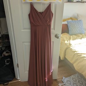 Lulu's All About Love Rusty Rose Maxi Dress